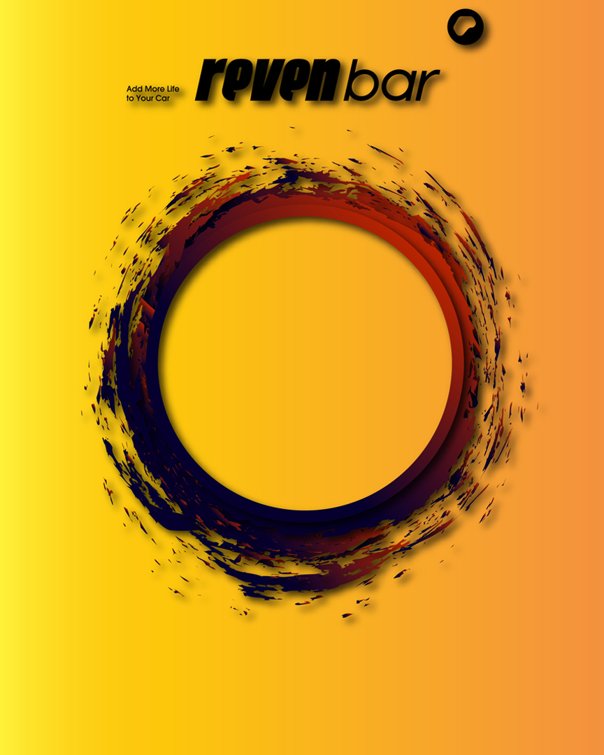 طراحی انتزاعی با دایره مرکزی برای نمایش انواع روغن موتور